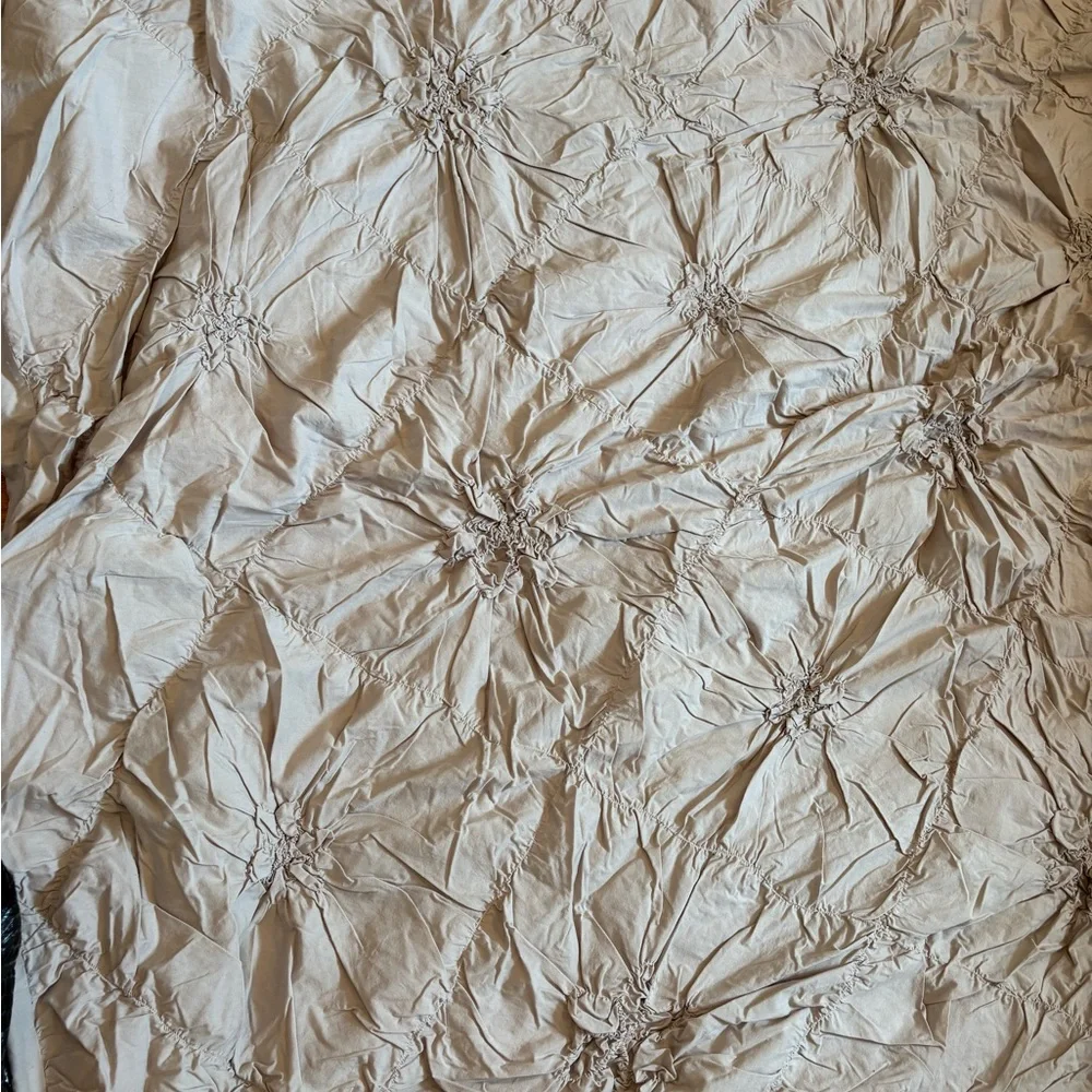 Pier 1 Savannah Duvet Cover – 100% Cotton – 90x94 - DOVE